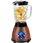 Kitchen Genie Glass Table Top Blender With Grinder 500W 1.5 Litre Copper