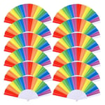 10 Pack  Folding Fans , Hand Held Pride Fan Gay Pride LGBT Fans for Parties3035