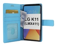 New Standcase Wallet LG K11 (LMX410) (Ljusblå)