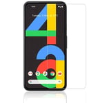 For Google Pixel 4a Case Clear Slim Gel Cover & Glass Screen Protector 