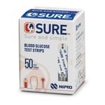 4Sure Blood Glucose Test Strips - 200 (4 BOXES) SURE AND SIMPLE (50X4) EXP:01/26