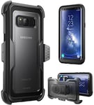 i-Blason Armorbox Series Heavy Duty Full Body Bumper Protective Case for Samsung Galaxy S8 Plus (2017 Release), Black