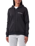 Emporio Armani Women's Iconic Terry Full Zip Jacket, Black, M (Pack of 2)