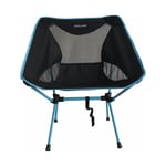 MIDLAND Chaise Moonlight Pliante Ultra Légère Et Compacte Camping Noir/Bleu + Sa