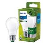 Philips ampoule LED Ultra Efficient Classe A, 100W, culot E27, blanc froid 4000K, dépolie, verre