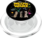 Cool Funny Cats Wars Cartoon Anime Illustration Graphic PopSockets PopGrip pour MagSafe