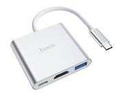 Hoco Hub Hb14 Easy Use Type C Adapter (Type C To Usb3.0 + Hdmi+ Power Delivery Pd67w)