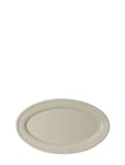 PotteryJo Daria Oval Platter Beige