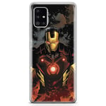 ERT GROUP mobile phone case for Samsung A51 5G original and officially Licensed Marvel pattern Iron Man 014 optimally adapted to the shape of the mobile phone, case made of TPU