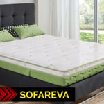 Sofareva - Surmatelas Sweet Bamboo 80x190cm Mémoire de forme Epaisseur 8 cm - blanc