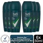 Sure Men Antiperspirant Deodorant Roll On 72H Nonstop Protection, 50ml