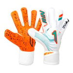 Rinat Nkam W/G AS Gant de Gardien de But pour Enfant, Unisexe, Blanc Vert, Taille 6