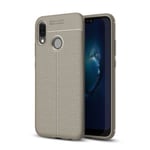 huawei Huawei Nova 3e Leather Texture Case Grey