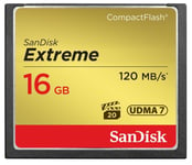 SanDisk 16GB Extreme CF Compact Flash UDMA Memory Card 120MB/s 800x SDCFXS-016G