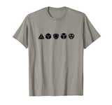 Platonic solids mathematics geometry symbol polyhedron T-Shirt