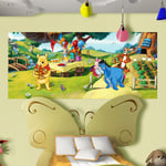 Ag Art - Poster géant Winnie l'Ourson Anniversaire Disney intisse 202X90 cm