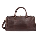 The Monte Weekendbag Skinn L - Brun