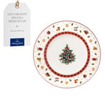 Villeroy & Boch – Toy's Delight Specials Breakfast/Dessert Plate, Christmas Tableware Made of Premium Porcelain, Playful Christmas Motif, Ideal for Combining and Gifting, Made in Germany