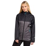 Peter Storm WoMens Cyclone Lightweight Waterproof Jacket with Fitted Hood, Hiking Raincoat - Black - Size 16 UK