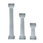 Wilton Grecian Pillars 7,5cm, Pk/4 White