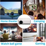 4K Mini Projector 40in To 130in 1GB 8GB Support 2.4G 5G WiFi 6 BT5.0 Full HD