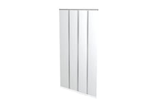 Windhager Rideau moustiquaire de porte, Moustiquaire Rideau Basic, Rideau de Porte à Moustiquaire, 100 x 220 cm, Blanc