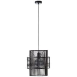 Brilliant Suspension Luminaire Chatham Noir Ø31cm Max. 25W E27 Lumière Réglable