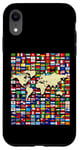 iPhone XR 252 Flags,World Flags,World map with flags. Case