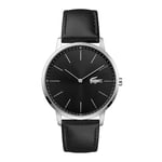 Lacoste Analogue Quartz Watch for men with Black Leather strap - 2011016