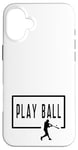 Coque pour iPhone 16 Plus Play Ball Baseball Batter Homerun Funny Game Graphic Dire