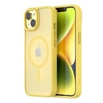 Qdos Coque Hybrid Soft avec Snap IPHONE 14 Jaune