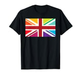 Rainbow Colors, United Kingdom The Union Jack Flag T-Shirt