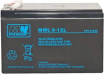 Långt Mwpower Mwl 12V 9Ah F2(250) Agm-Batteri, 10-12 År