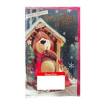 Simon Elvin With Love Dad Bear Christmas Card (Pack of 6)