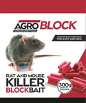 Lethal Rat & Mouse Poison Block Bait Killer - Strong Strength - Rodent Control