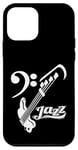 Coque pour iPhone 12 mini Guitare basse Jazz Musicien