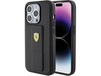 Ferrari Fehcp15xgspsik Iphone 15 Pro Max 6.7" Black/Black Hardcase Grip Stand Metal Logo