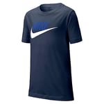 Nike Garçon B Nsw Tee Futura Icon Td T shirt, Midnight Navy/(White), 60 EU