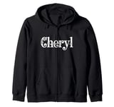 Cheryl Name Custom Flower Personalized Botanical Women Zip Hoodie