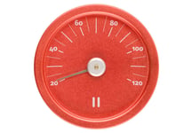 Bastutermometer Ø 15 cm Röd