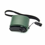 Hand Crank Charger Mini Kompakt Manuell Generator Mobiltelefon Nödladdare Usb Laddare green