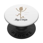 Minimalist Stickman Drawing with Inspiring Keep It Simple PopSockets Adhesive PopGrip