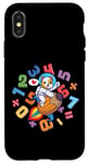 Coque pour iPhone X/XS Kawaii Dog Astronaute Kids Funny Maths Day Numbers Day