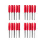 20Pcs 45 degree 1 set Roland Cricut Lame De Traceur 30/45/60 Degré Couteau Fraise Lames De Coupeur De Vinyle Offset De Rechange De Couteau Outil de Sculpture ""Nipseyteko