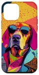 Coque pour iPhone 12 mini Pop Art coloré pour chien de sang