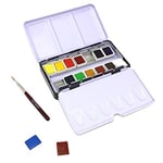 Artway Demi-Godets de Peinture Kit Aquarelle, Jaune,Rouge, 14-Set - Single