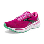 BROOKS Women's Adrenaline GTS 23 Sneaker, Pink/Festival Fuchsia/Black, 9.5 UK