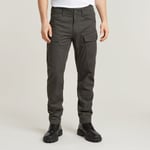 G Star Raw Mens G-Star RAW Cargo Regular Tapered Pants - Grey Cotton - Size 31W/34L