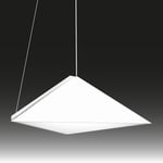 Top Pendel - Taklampa | 2 stl. | 2 färgval | Storlek: Modell 650 | Färg: Vit - RAL 9010 | Ljuskälla: LED | 4000 Kelvin