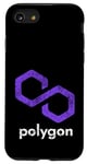 Coque pour iPhone SE (2020) / 7 / 8 Logo Polygone Matic Crypto Blockchain Vintage